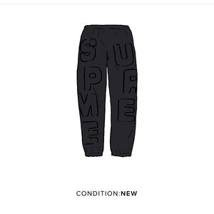 Supreme Cutout Sweatpants (Black)